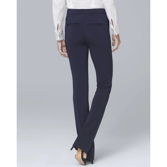 White House Black Market Essential The Slim Pants Navy Blue Women's 12 H13943 - Picture 6 of 12